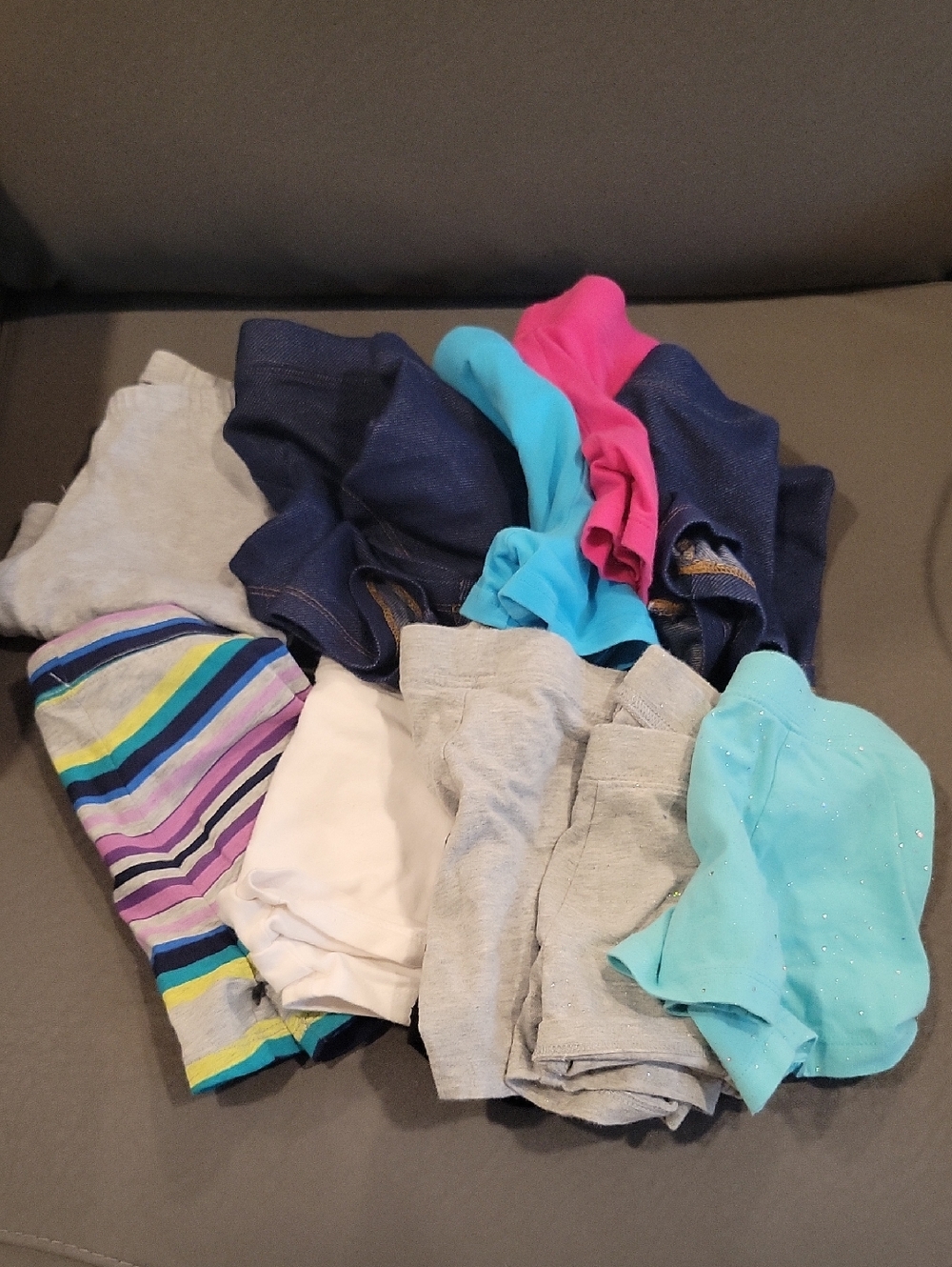 Mixed Girls' Clothing Lot - Teal, Pink, Navy, Gray & Stripes